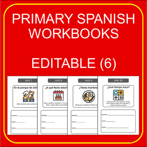 Primary Spanish workbooks - editable (6)