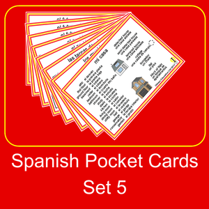 Spanish Pocket Cards, set 5