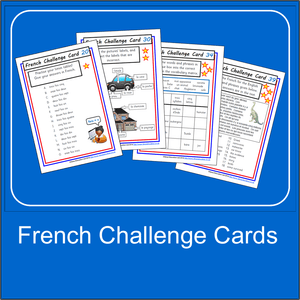 French Challenge Cards