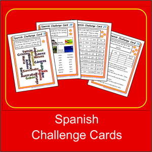 Spanish Challenge Cards
