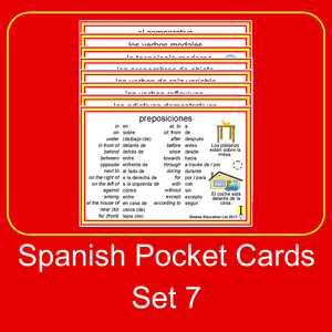 Spanish Pocket Cards, set 7