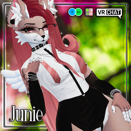  ♡ Junie ♡ PC/QUEST/FACETRACKING FURRY VRCHAT AVATAR ♡