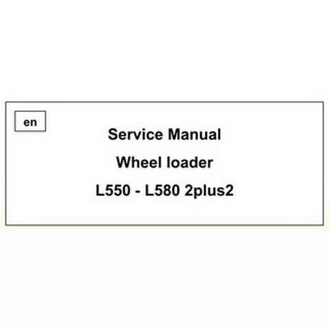 Liebherr L550 - L580 2plus2 Wheel loader Repair Service Manual