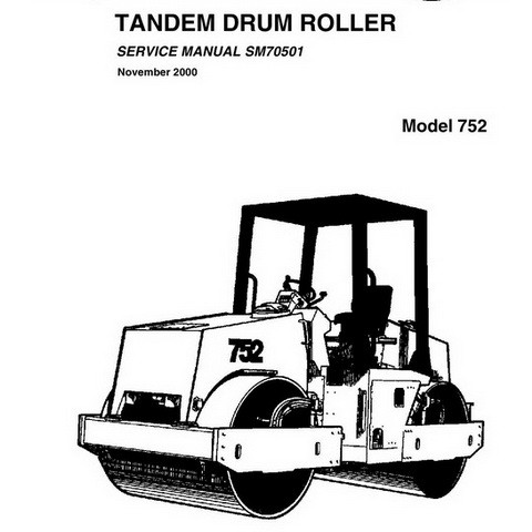 Vibromax 752 Tandem Drum Roller Repair Service Manual 