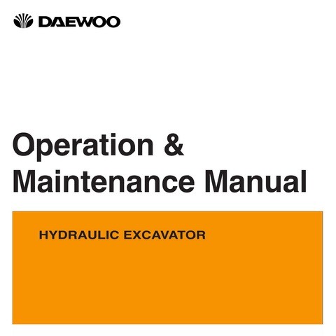 Daewoo Solar 225LC-V Excavator Operation and Maintenance Manual