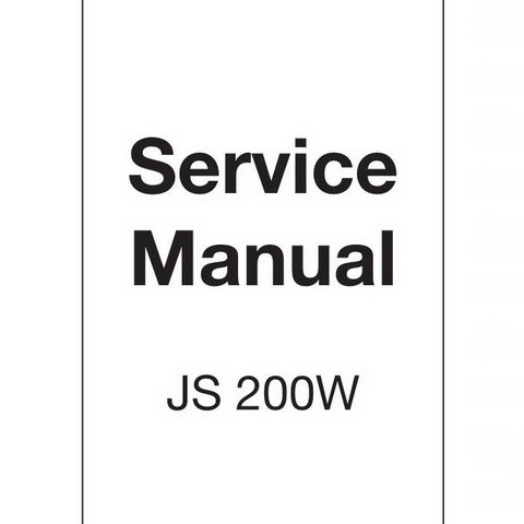 JCB JS200W Wheeled Excavator Repair Service Manual 