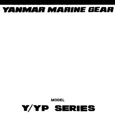 Yanmar Y/YP Series Marine Gear Repair Service Manual 