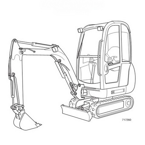 JCB 8025Z, 8030Z, 8035Z Mini Excavator Service Manual 