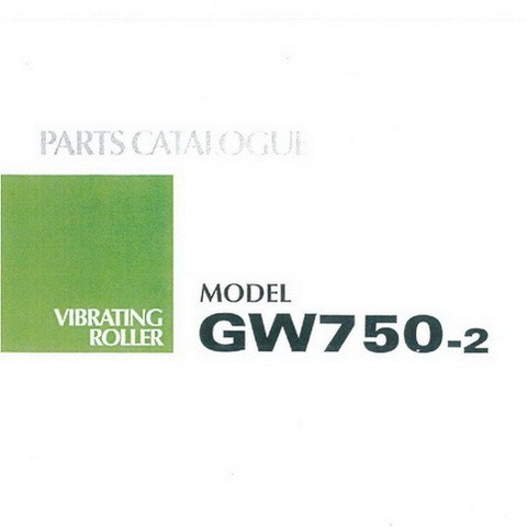 SAKAI GW750-2 Vibrating Roller Parts Catalogue