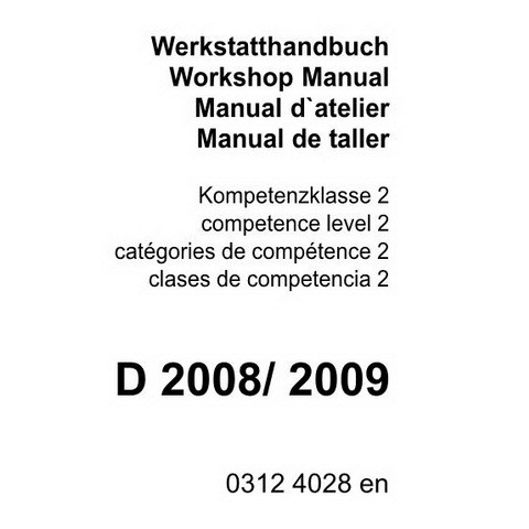 Deutz D 2008, D 2009 Engine Workshop Service Repair Manual 