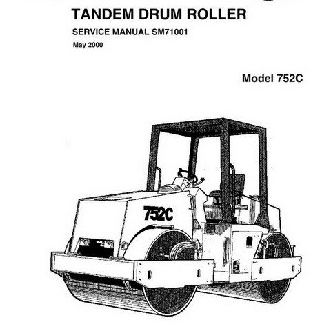 Vibromax 752C Tandem Drum Roller Repair Service Manual 