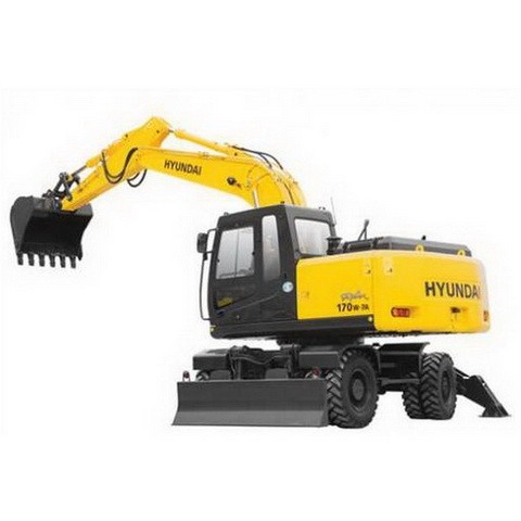 Hyundai Robex 170W-7A / R170W-7A Wheel Excavator Repair Service Manual