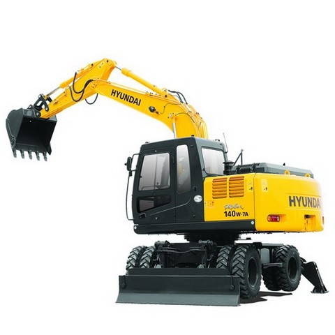 Hyundai Robex 140W-7A / R140W-7A Wheel Excavator Repair Service Manual