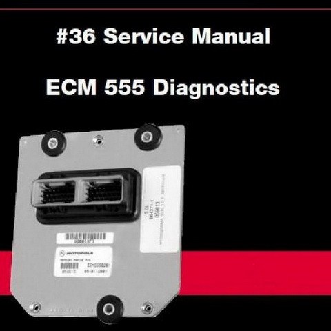 Mercury Marine MerCruiser Service Manual #36 ECM 555 Diagnostics 