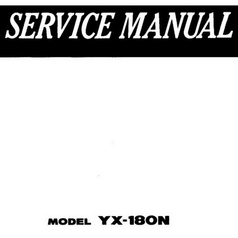 Yanmar YX-180N Marine Gear Repair Service Manual 