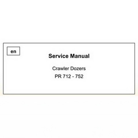 Liebherr PR 712-752 Series 2 Litronic Crawler Dozers Service Manual 