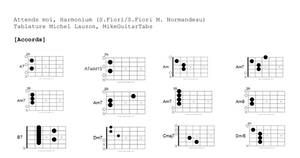 Attends Moi – Harmonium | Tablature PDF guitare complète