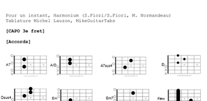 Pour un Instant – Harmonium | Tablature PDF guitare complète