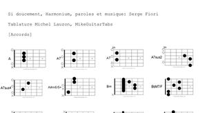Si doucement – Harmonium | Tablature PDF guitare complète