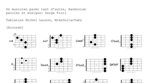 Un Musicien parmi tant d'autres – Harmonium | Tablature PDF guitare complète