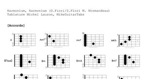 Harmonium – Harmonium | Tablature PDF guitare complète