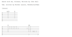 Dance with Me, Orleans, Tabs (PDF)