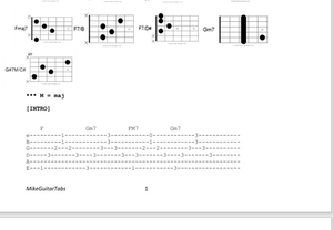 What a Wonderful World, Louis Armstrong, Full Guitar Tabs (PDF)