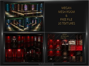 MEGAN FILE MESH ROOM AND TEXTURES 