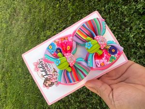 Fiesta Cactus Hair Bow Set #2