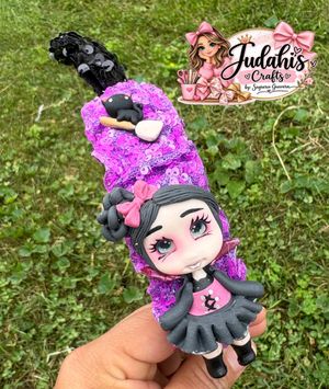 Purple Sequin Witch Headband