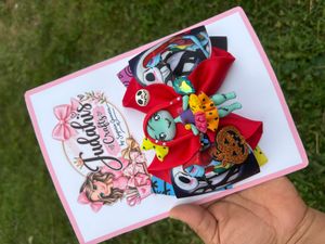 Red Sally &amp; Jack Hair Bow