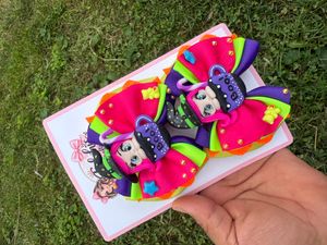 Neon Witch Mug Hair Bow Set