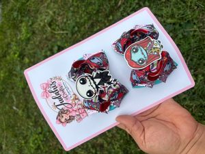 Jack &amp; Sally Hair Bow Set