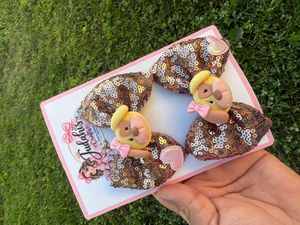 Lovely Puppy Hair Bow Set