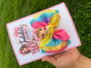 Rainbow Pop It Girl Hair Bow