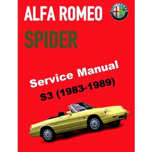 ALFA ROMEO SPIDER  S3 (1983-1989) FACTORY SERVICE REPAIR WORKSHOP MANUAL