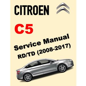 CITROEN C5 (2008-2017) SERVICE WORKSHOP MANUAL
