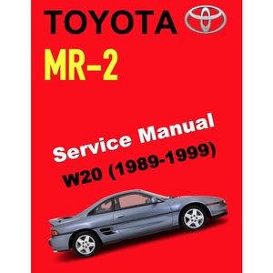 TOYOTA MR-2 SW20 (1989-1999) SERVICE WORKSHOP MANUAL
