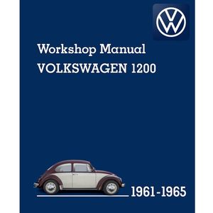 [CLASSIC] VOLKSWAGEN BEETLE &amp; KARMANN GHIA 1200 TYPE 11-14-15 (1961-1965) FACTORY SERVICE WORKSHOP M