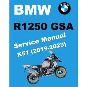BMW R1250 GS ADVENTURE K51 (2019-2023) SERVICE WORKSHOP MANUAL + RIDER'S MANUAL