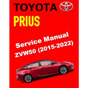 TOYOTA PRIUS ZVW50 (2015-2022) ONLINE SERVICE WORKSHOP MANUAL