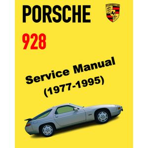 PORSCHE 928 (1977-1995) SERVICE WORKSHOP MANUAL + PARTS CATALOGUE