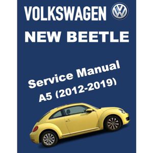 VW NEW BEETLE A5 (2012-2019) SERVICE WORKSHOP MANUAL