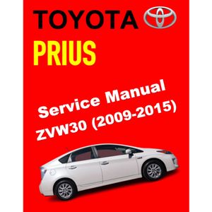 TOYOTA PRIUS ZVW 30 (2009-2015) FACTORY SERVICE WORKSHOP MANUAL