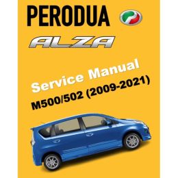 PERODUA ALZA M500/502 (2009-2021) SERVICE WORKSHOP MANUAL
