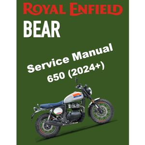 ROYAL ENFIELD INTERCEPTOR BEAR 650 (2024+) SERVICE WORKSHOP MANUAL