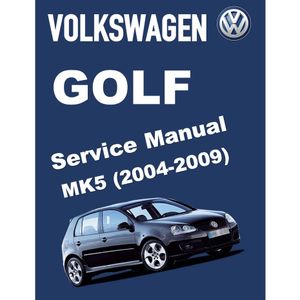 VW GOLF MK5 (2004-2009) SERVICE WORKSHOP MANUAL