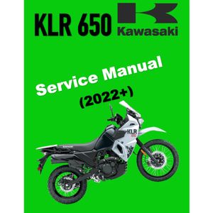 KAWASAKI KLR650 (2022+) SERVICE WORKSHOP MANUAL + OWNER'S MANUAL
