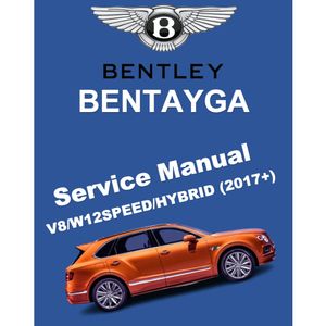 BENTLEY BENTAYGA (2017+) SERVICE WORKSHOP MANUAL