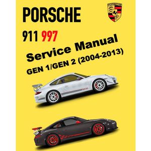PORSCHE 911 997.1 &amp; 997.2 (2004-2013) FACTORY SERVICE WORKSHOP MANUAL (5000 PAGES) + PARTS CATALOGUE